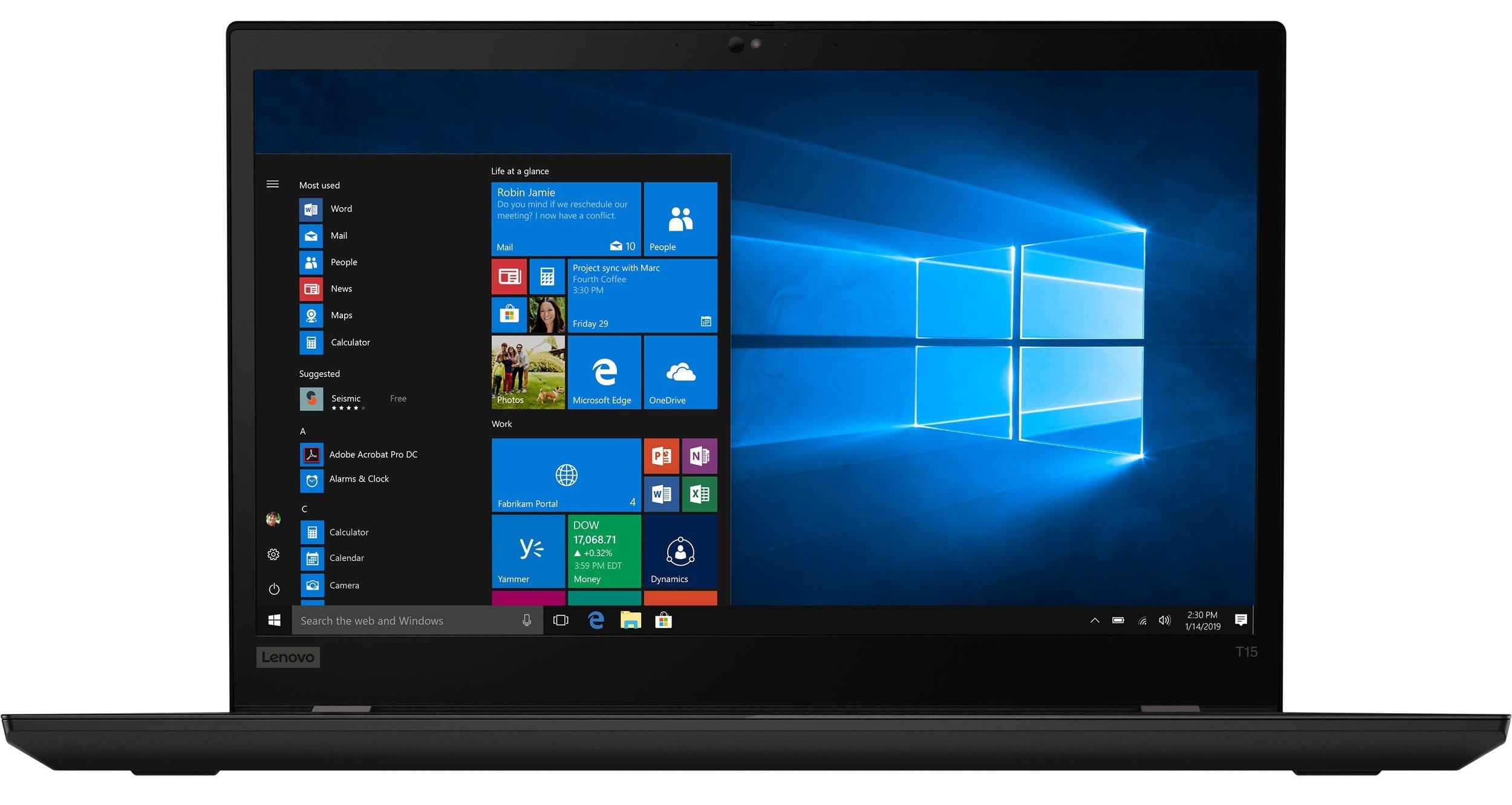 

LENOVO ThinkPad T15 (20S6000URT, Чёрный
