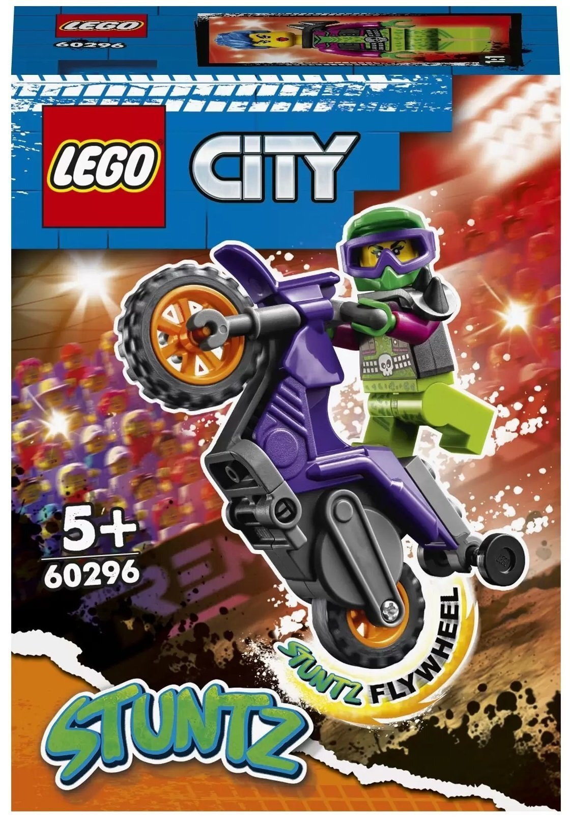 

LEGO City Акробатический трюковый мотоцикл (60296), Разноцветный