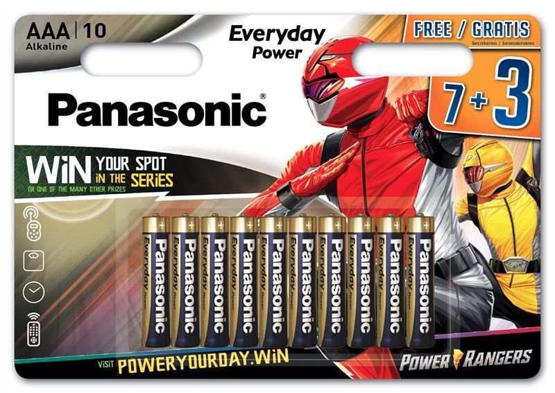 

PANASONIC EVERYDAY POWER AAA 10 шт. Power Rangers (LR03REE/10B3FPR)