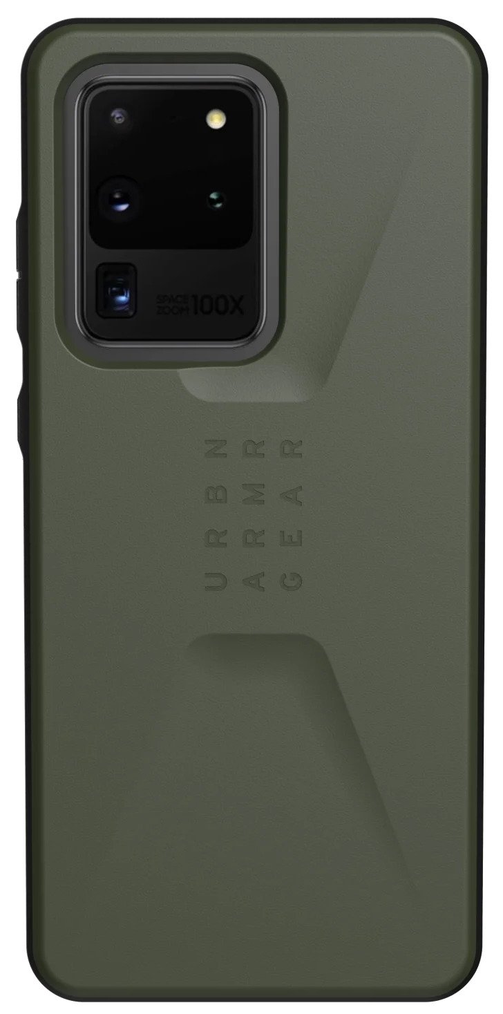 

UAG для Galaxy S20 Ultra Civilian Olive Drab (21199D117272), Оливковый