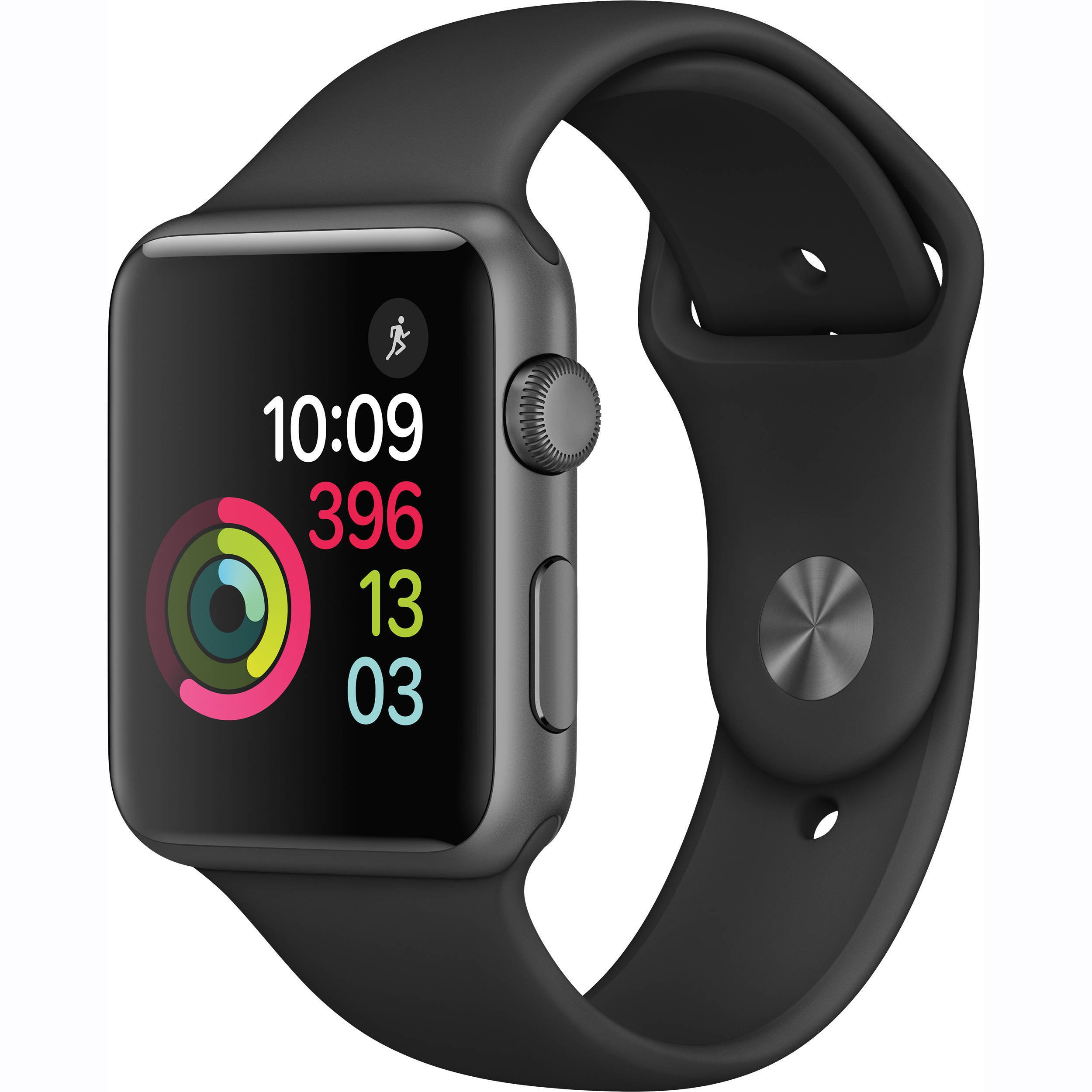 

APPLE Watch Series 1 42 MP032 Space Grey Al Case with Black Sport Band (ZKMP032FSA)
