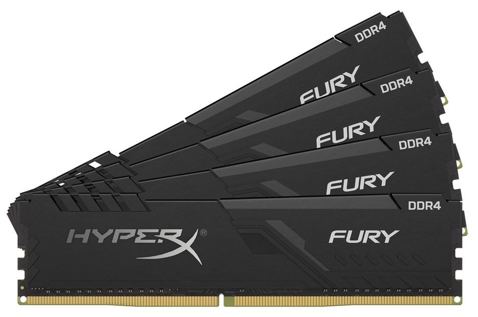 

HyperX DDR4-3200 64GB PC4-25600 1Rx8 (Kit of 4x16384) Fury Black (HX432C16FB4K4/64)