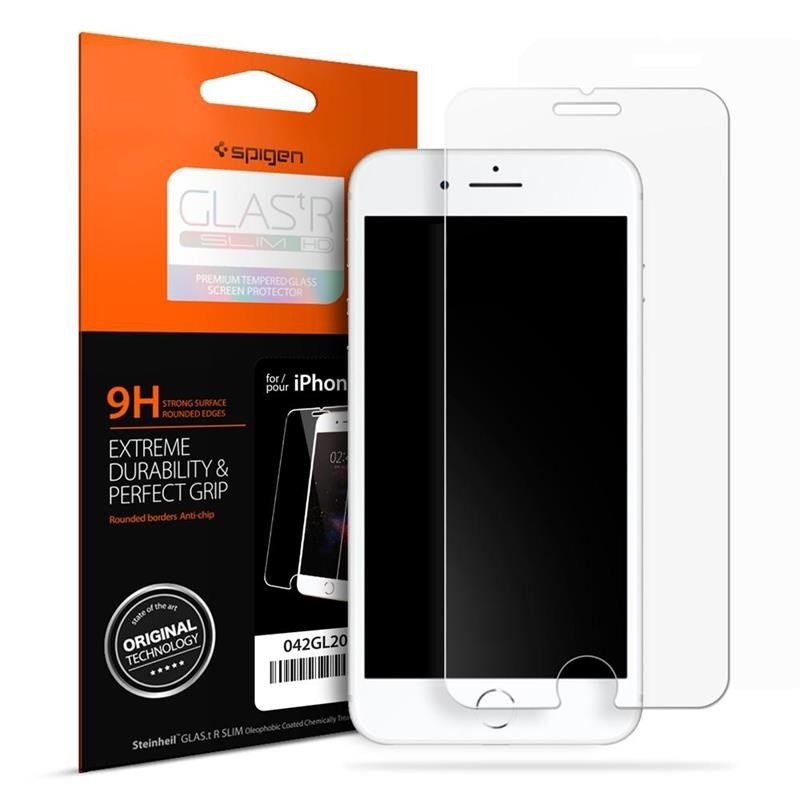 

Spigen для iPhone 8/7 Glass "Glas.tR SLIM HD" 1Pack (042GL20423), Прозрачный