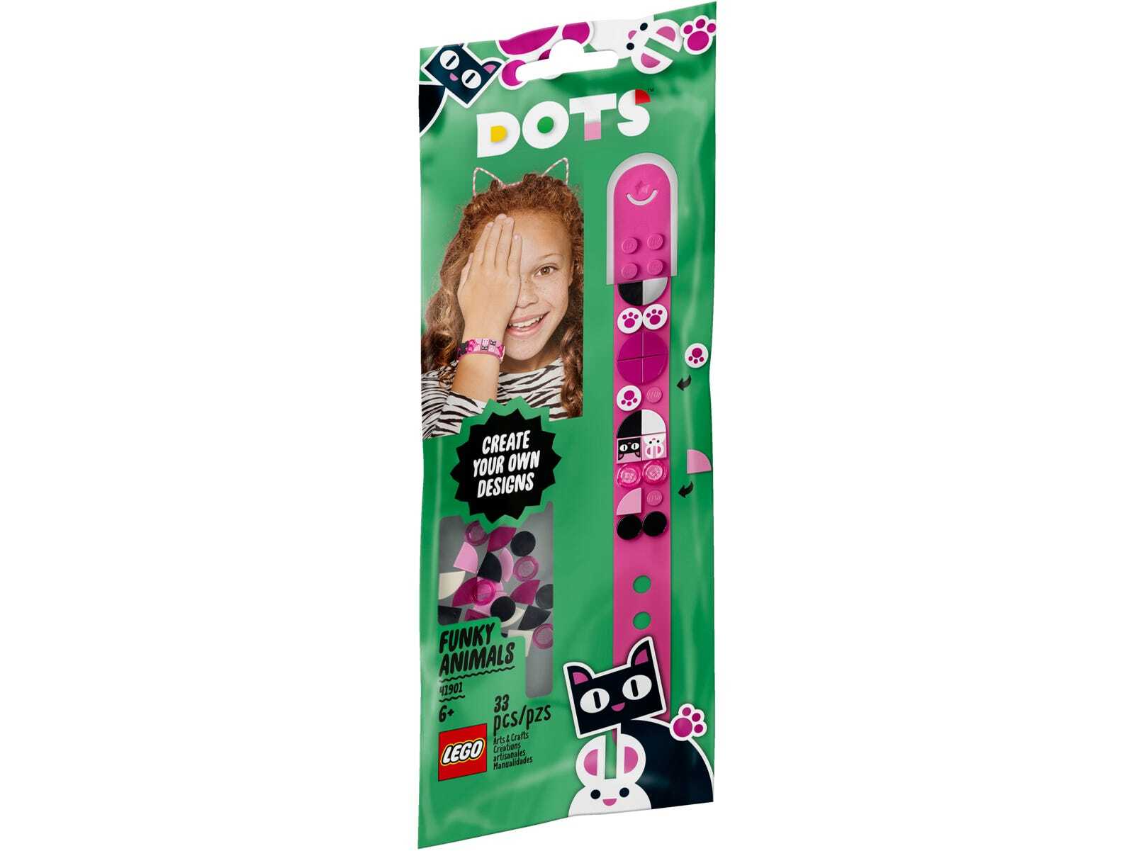 

LEGO DOTs Браслет «Забавные животные» (41901), Зелёный
