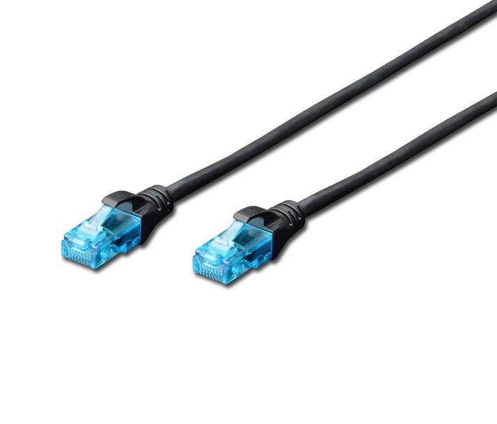 

DIGITUS CCA CAT 5e UTP, 1м, AWG 26/7, PVC, черный (DK-1512-010/BL)