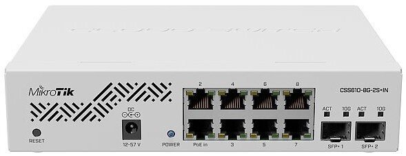

MikroTik Cloud Smart Switch (CSS610-8G-2S+IN)
