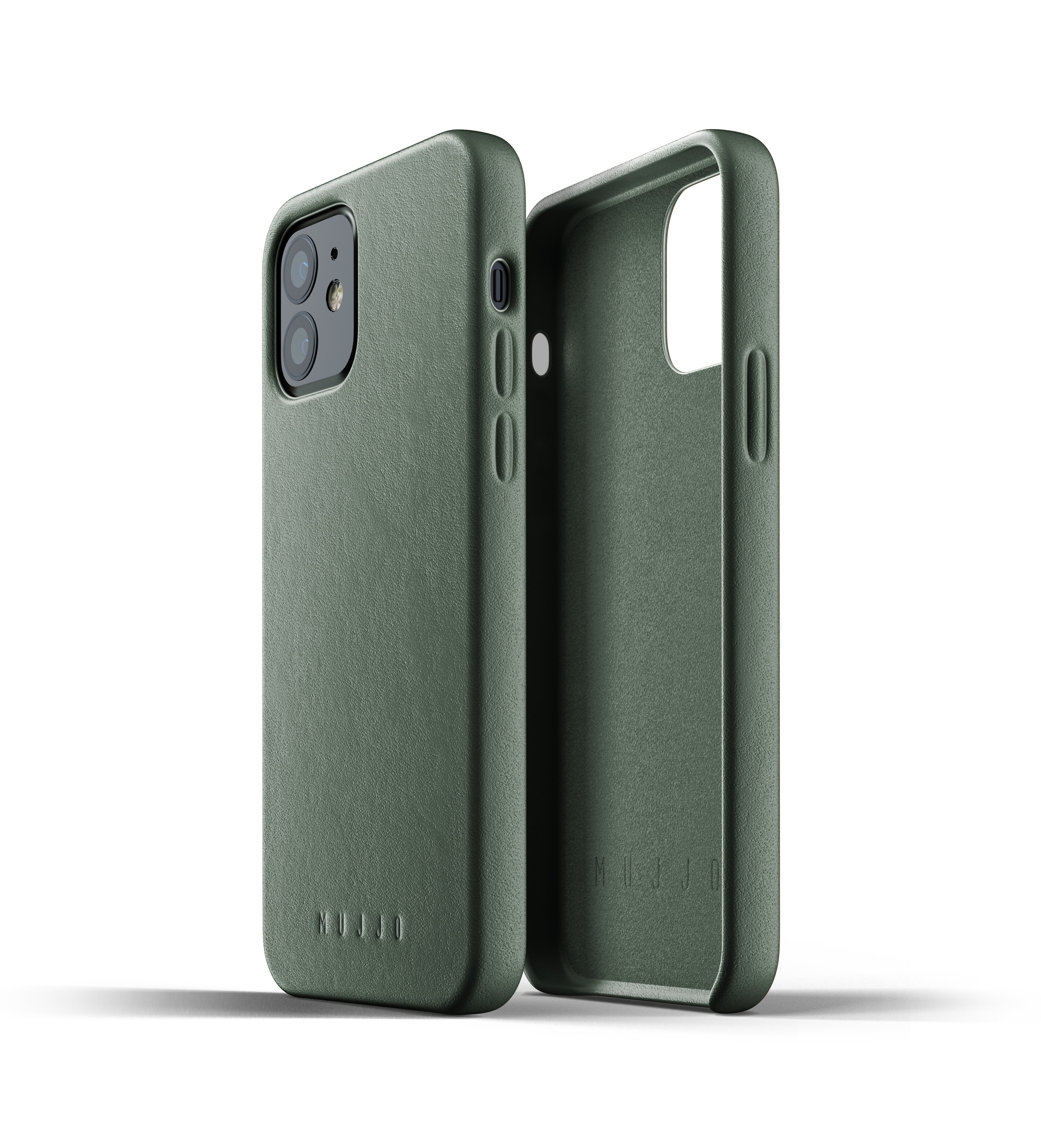 

MUJJO для iPhone 12/12 Pro Full Leather Slate Green (MUJJO-CL-007-SG), Зелёный