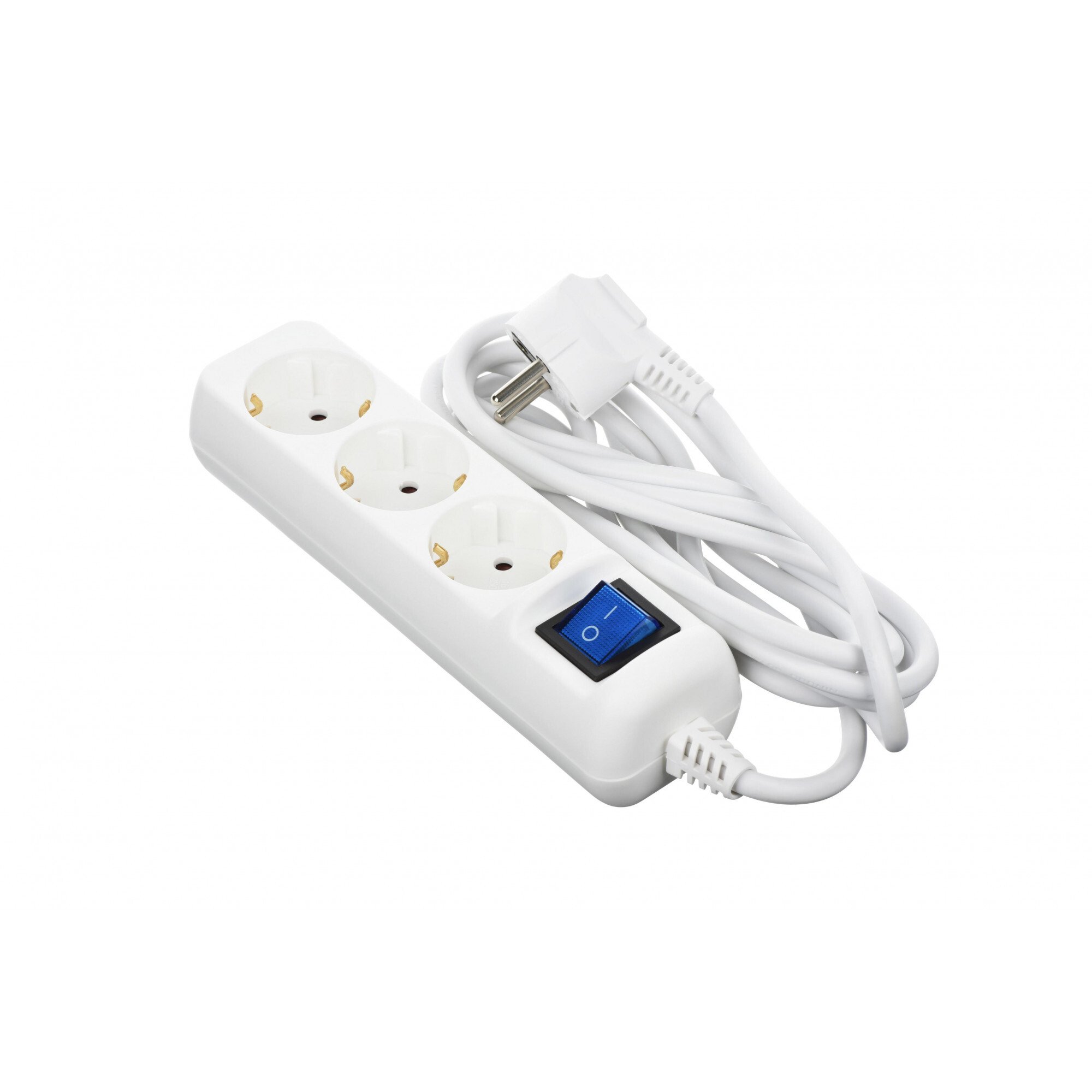 

2Е 3XSchuko с выключателем 3G1.0*5M, белый (2E-U03ESM5W)
