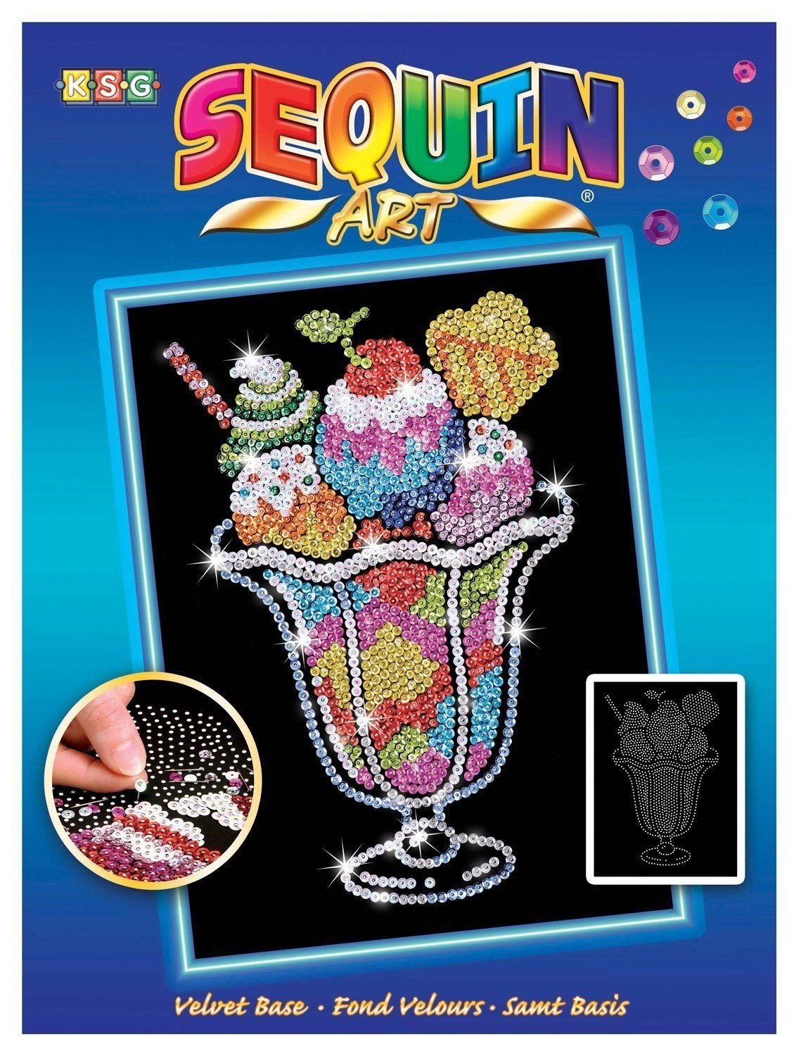 

Sequin Art BLUE Ice Cream Sundae (SA1305)