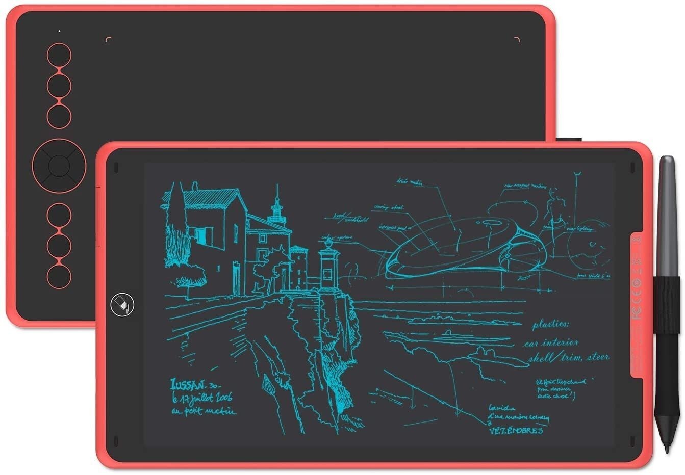 

HUION Inspiroy Ink H320M, Coral red (H320MCR), Коралловый