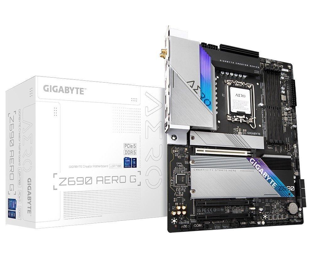

GIGABYTE Z690 AERO G, Чёрный