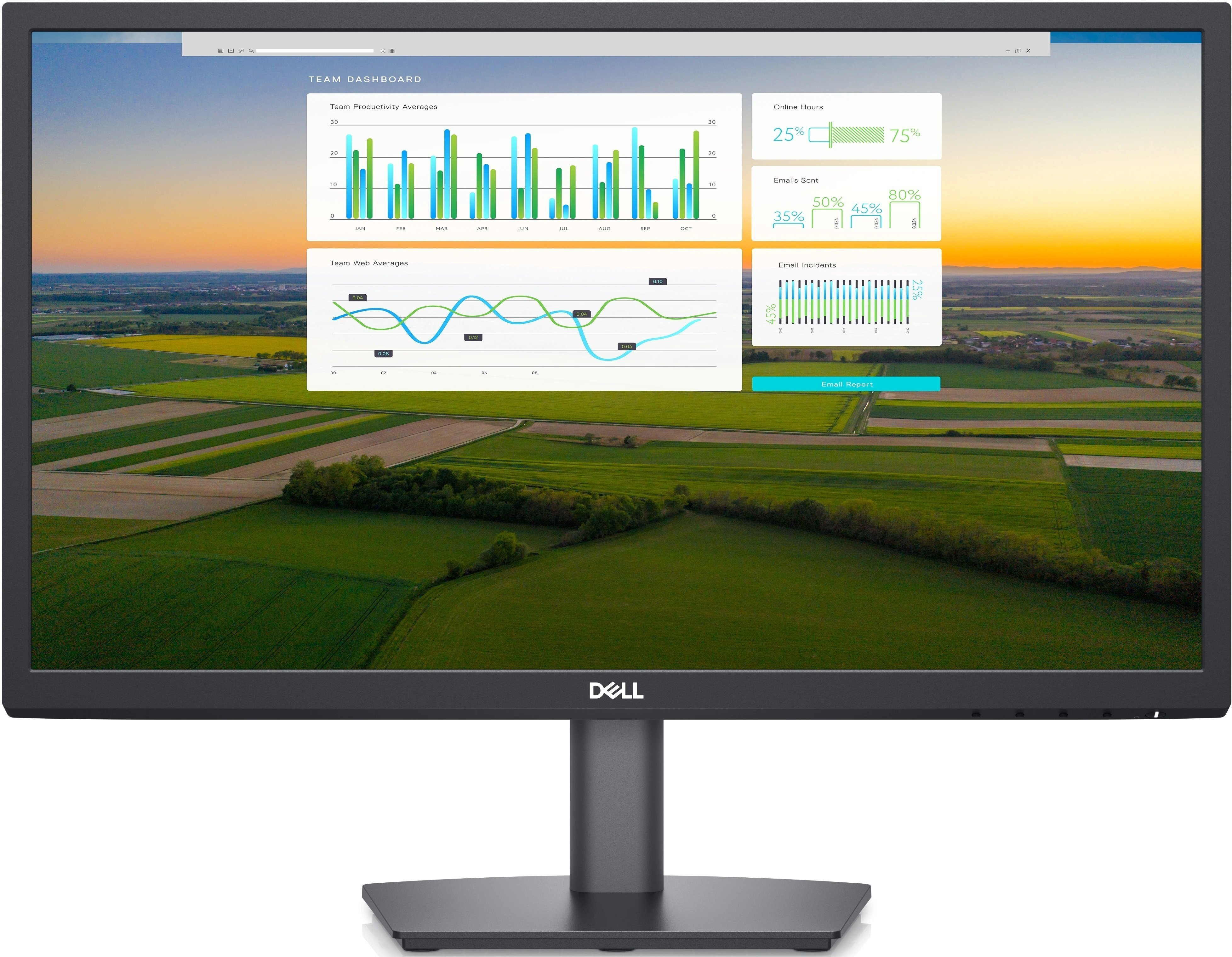

DELL E2722H (210-BBRO), Чёрный