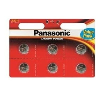 

PANASONIC CR 2016 BLI 6 LITHIUM (CR-2016EL/6B)