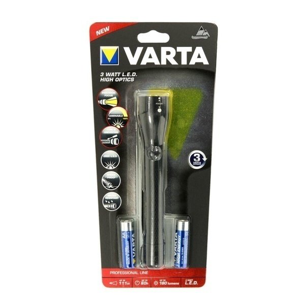 

VARTA 3W LED High Optics Light 2AA (18811101421)