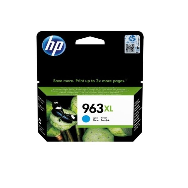 

HP 963XL High Yield Cyan Original Ink Cartridge (3JA27AE)