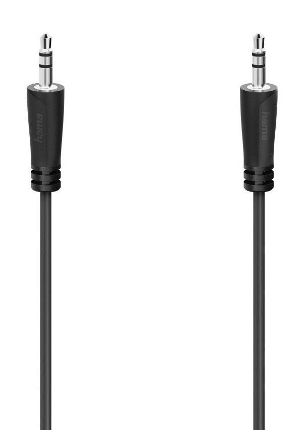 

НАМА MiniJack Stereo Stereo 1.5m Black (205262), Чёрный