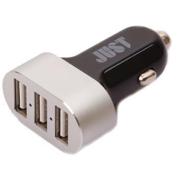 

JUST Evo Trio USB Car Charger (6.3A/31W, 3USB) Black/Silver (CCHRGR-V-BLCK)