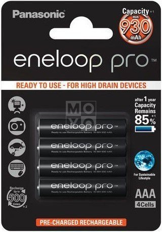 

PANASONIC Eneloop Pro AAA 900 mAh 4BP NI-MH (BK-4HCCE/4BE)