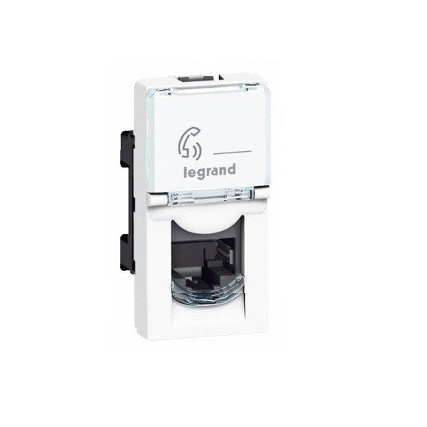 

LEGRAND Mosaic информационная RJ45 FTP кат. 5е (1 модуль), white, LCS2 (76552)
