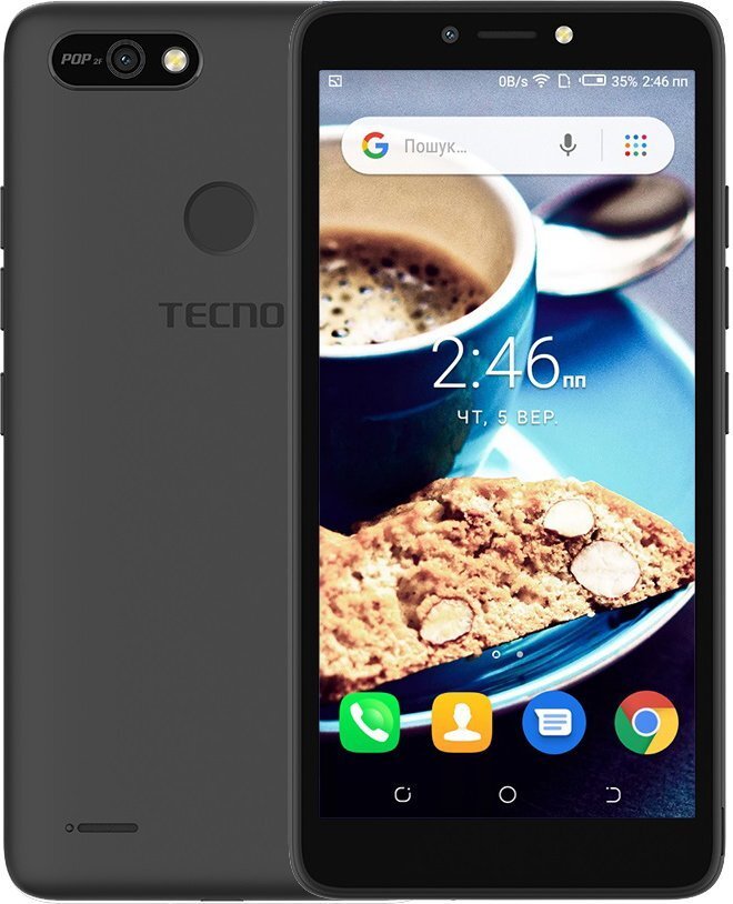 

TECNO POP 2F (B1G) 1/16GB Midnight Black, Чёрный