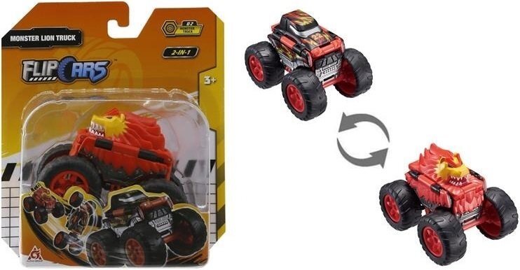 

Flip Cars 2 в 1 Монстр-трак Лев (EU463875A-02), Разноцветный