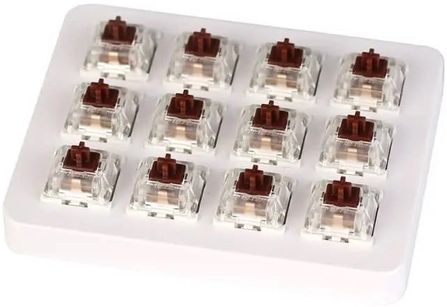 

KEYCHRON Gateron Switch with Holder Set 12Pcs/Set Brown (Z3_KEYCHRON), Коричневый
