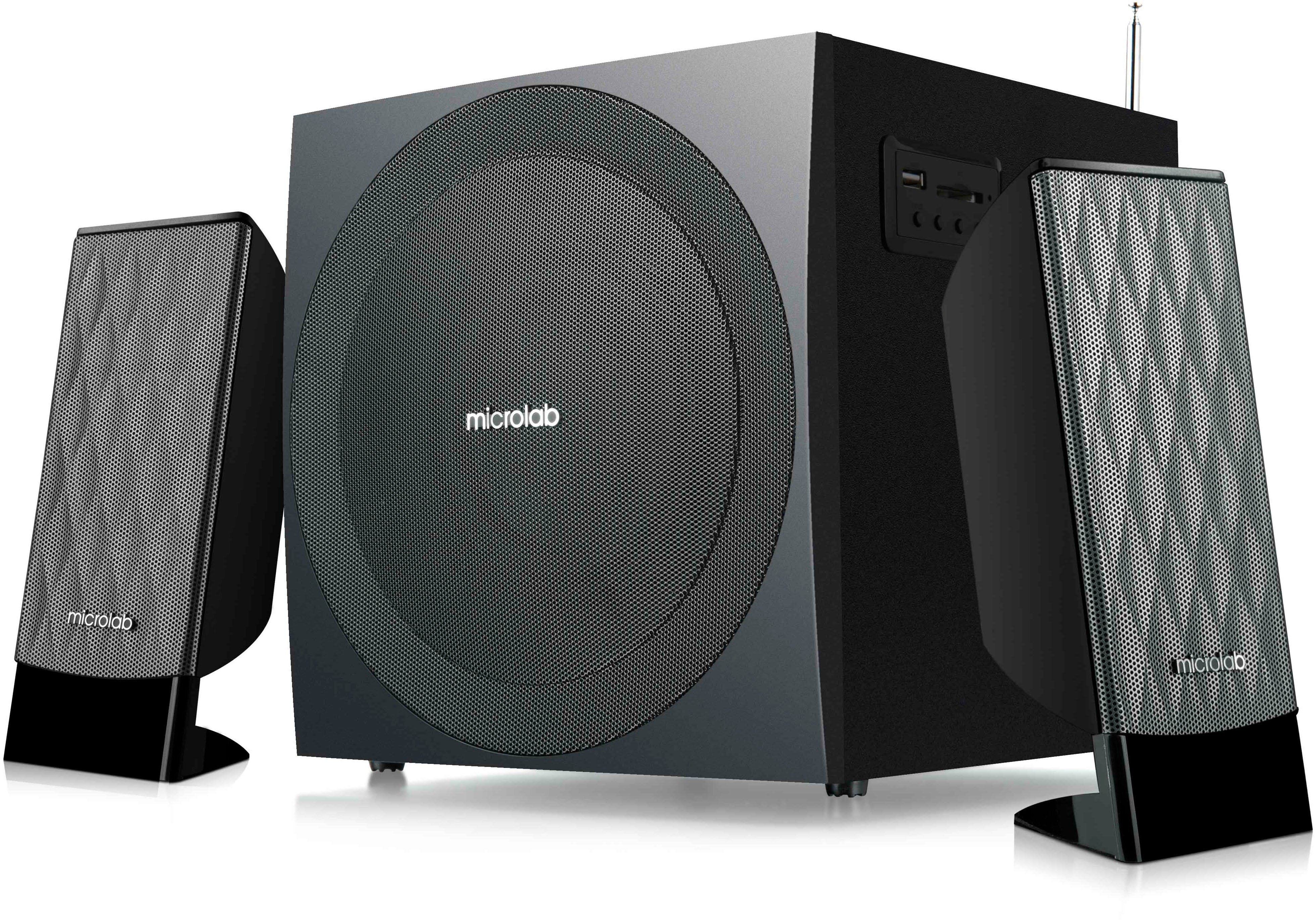 

MICROLAB M-300U 2.1 Black, Чёрный