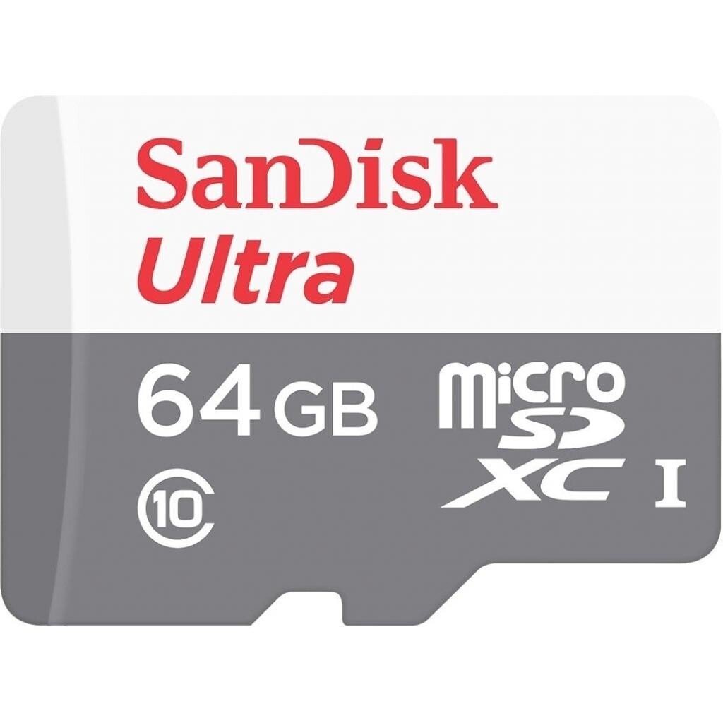 

SANDISK 64GB microSDHC C10 UHS-I R100MB/s Ultra (SDSQUNR-064G-GN3MN)