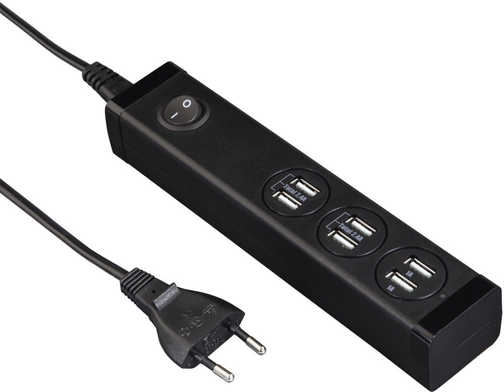 

НАМА USB , 6 шт. разъемов USB (121966), Чёрный