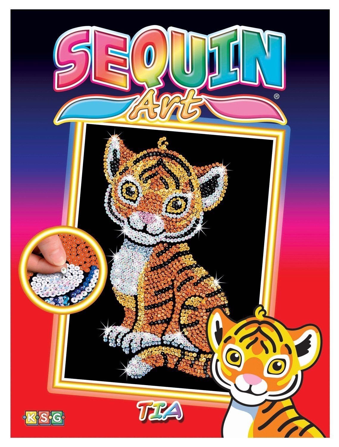 

Sequin Art RED Tia Tiger (SA1413)