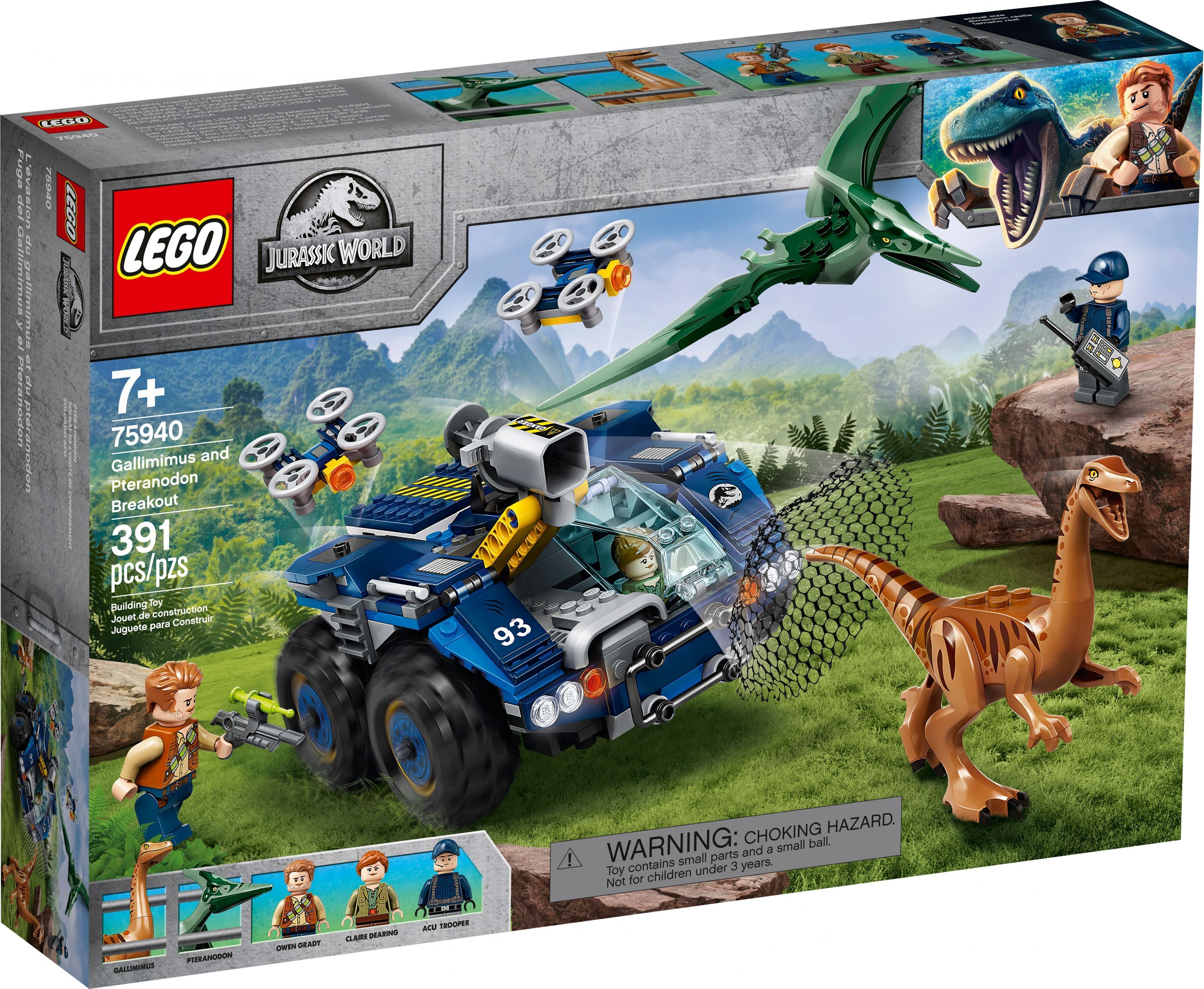

LEGO Побег галлимимуса и птеранодона (75940)