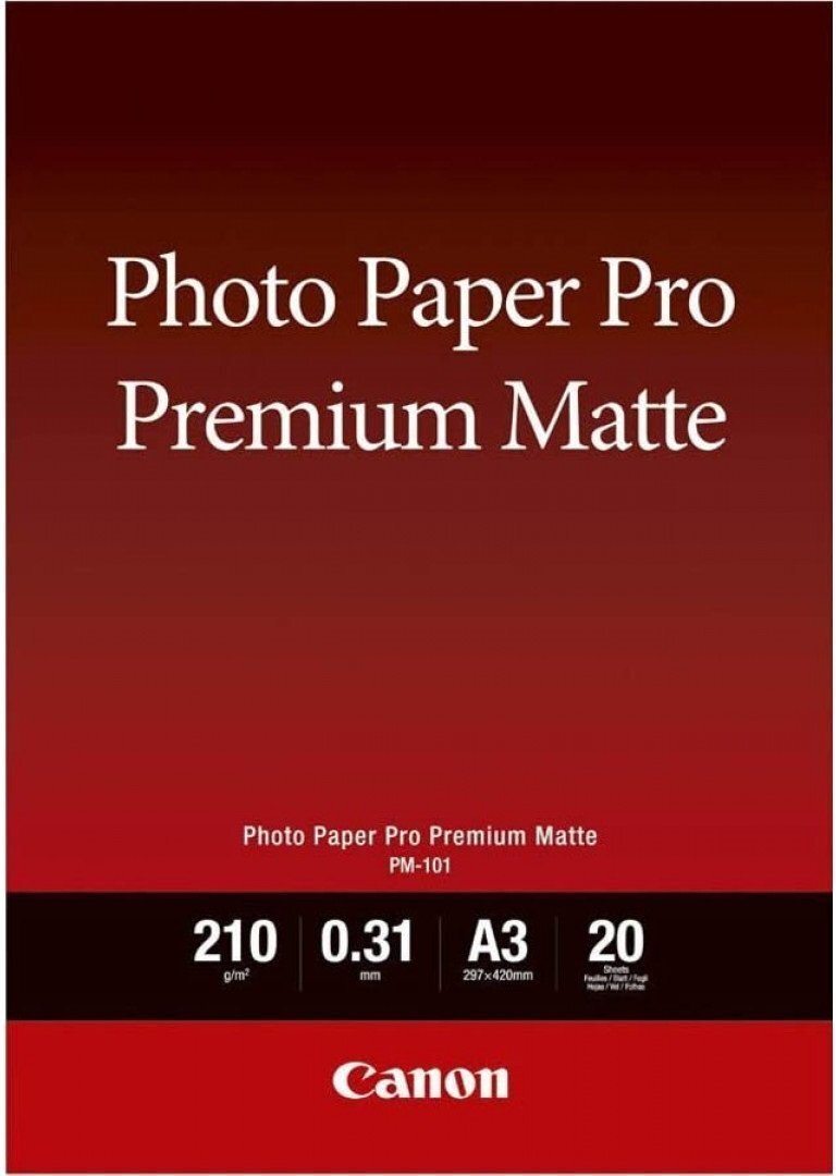 

CANON Photo Paper Premium Matte A3 PM-101, 20л. (8657B006)