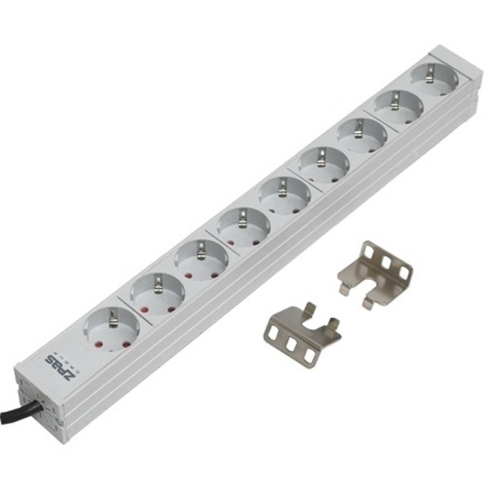 

ZPAS 19" 1U 9D Shuko без выключателя вилка С14 (WZ-LZ30-09-SU-000/K)