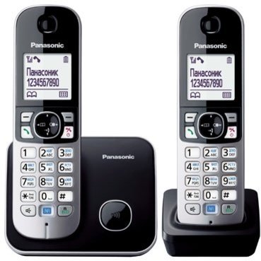 

DECT PANASONIC KX-TG6812UAB Black