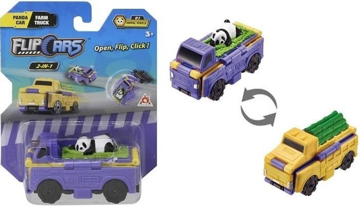

Flip Cars 2 в 1 для панды и грузовик (EU463875-37), Разноцветный