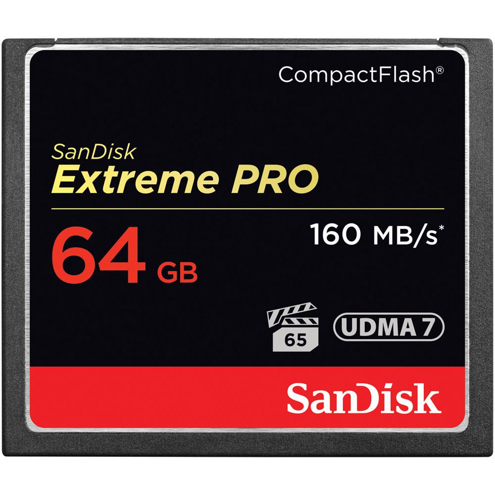 

SANDISK Compact Flash 64GB eXtreme Pro 160MB/s