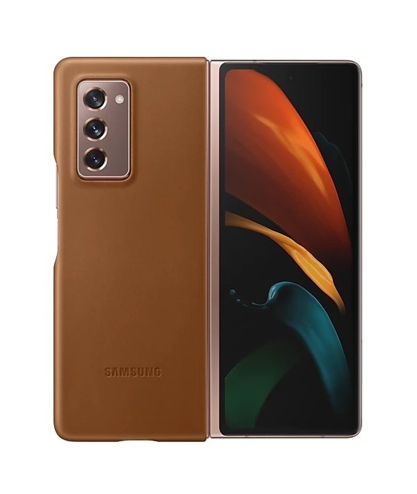 

SAMSUNG для Galaxy Z Fold 2 Leather Cover Brown (EF-VF916LAEGRU, Коричневый