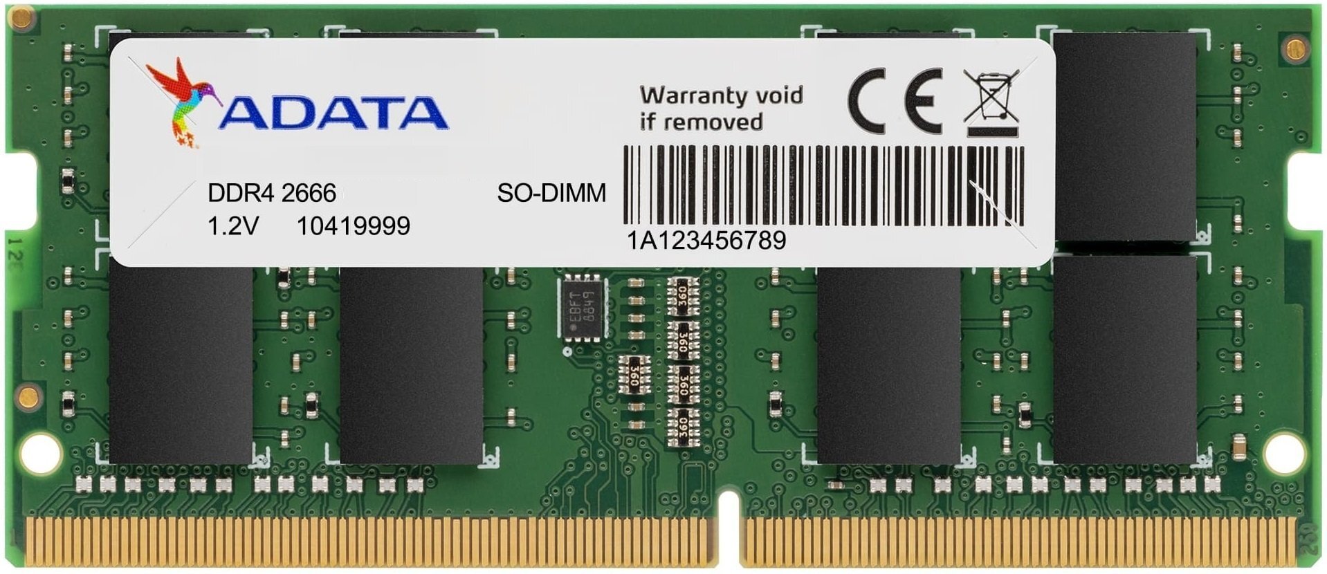 

A-DATA DDR4-2666 16GB SO-DIMM (AD4S266616G19-SGN)