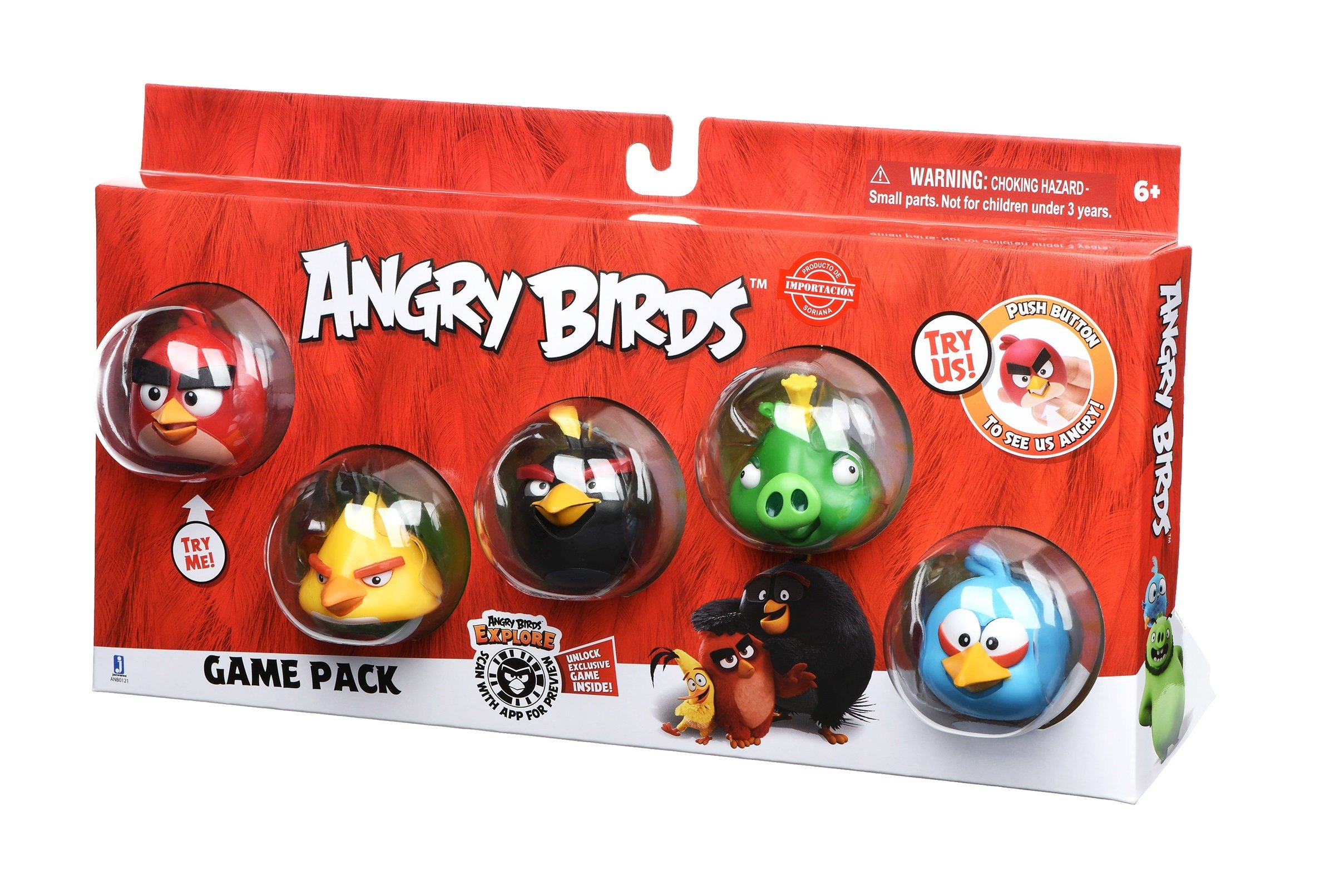 

Fortnite Jazwares Angry Birds Game Pack (Core Characters) (ANB0121), Разноцветный