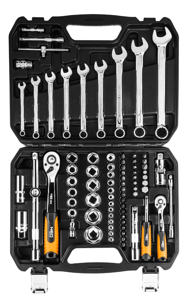 

Neo Tools 82 шт., 1/2", 1/4" , CrV (08-672)