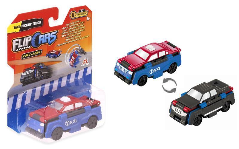 

Flip Cars 2 в 1 Такси и Пикап (EU463875-09), Разноцветный