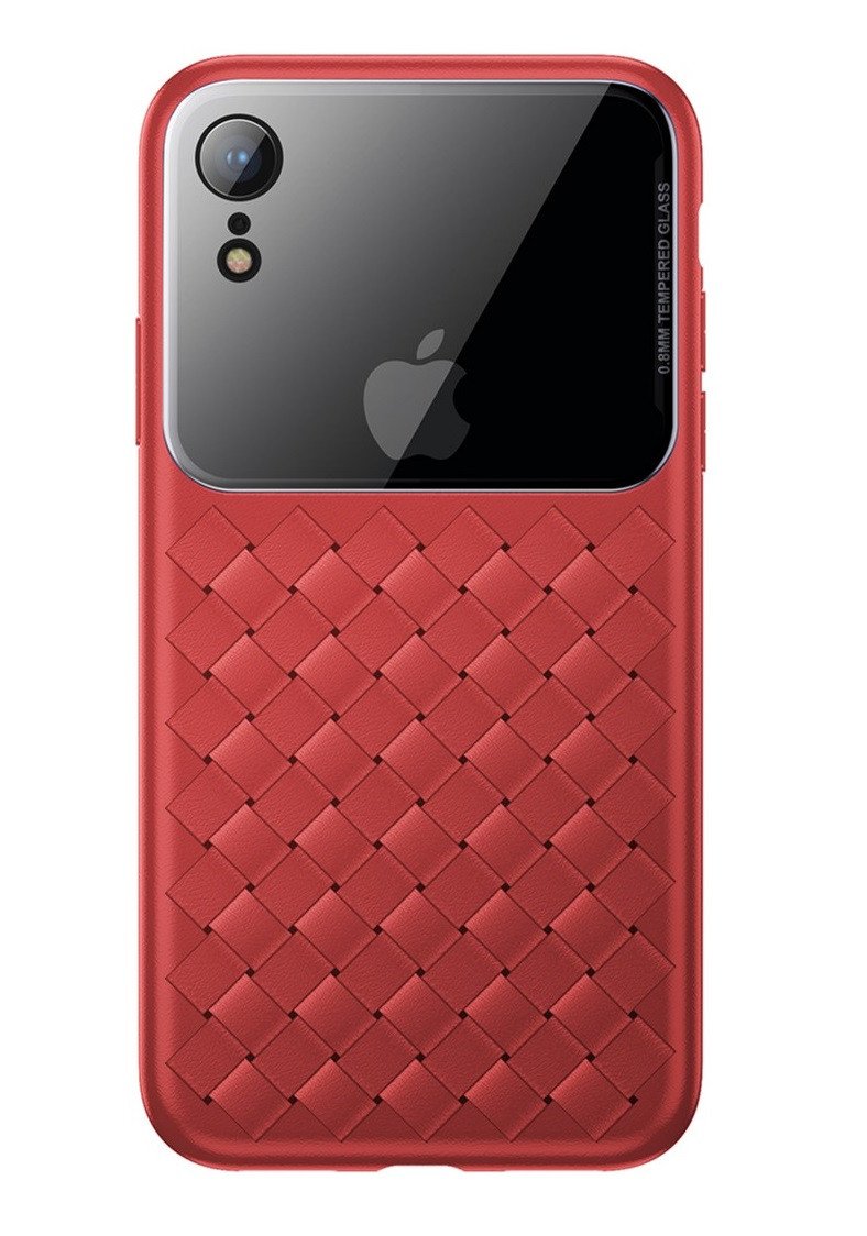 

Baseus для iPhone XR Glass & Weaving Red (WIAPIPH61-BL09), Красный