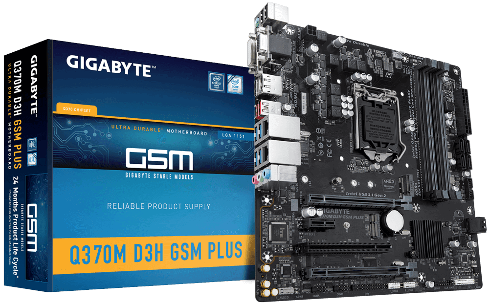 

GIGABYTE Q370M D3H GSM PLUS