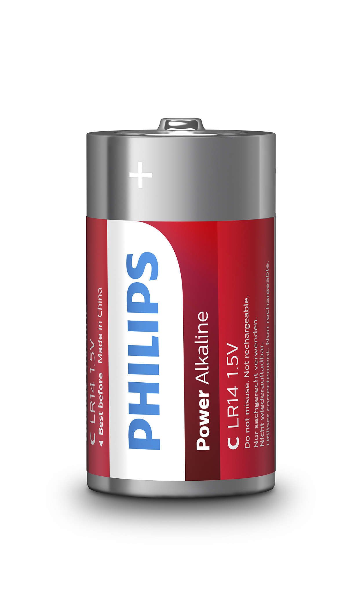 

PHILIPS Power Alkaline C BLI 2 (LR14P2B/10), Красный