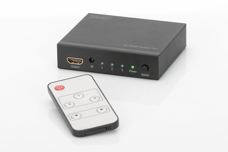 

DIGITUS HDMI INx3 - OUTx1,4K (DS-48304)