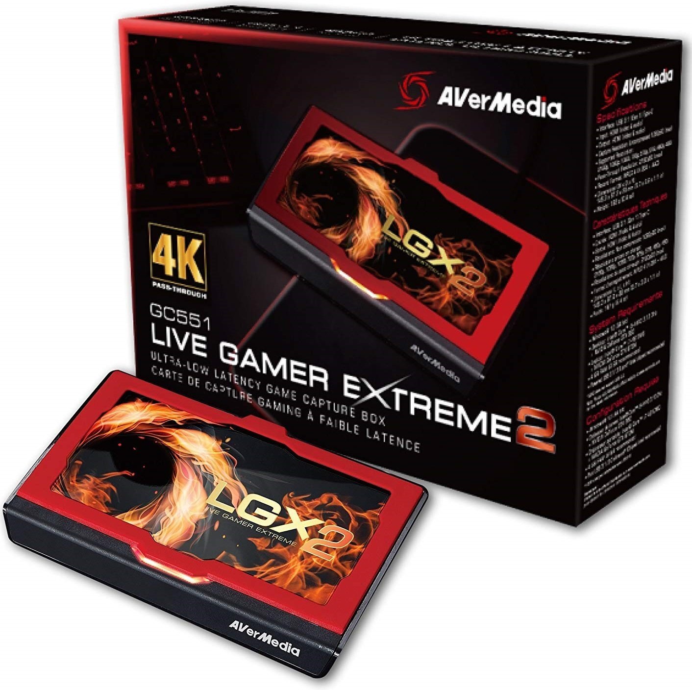 

AVerMedia Устройство захвата видео Live Gamer Extreme 2 GC551 Black (61GC5510A0AP), Чёрный