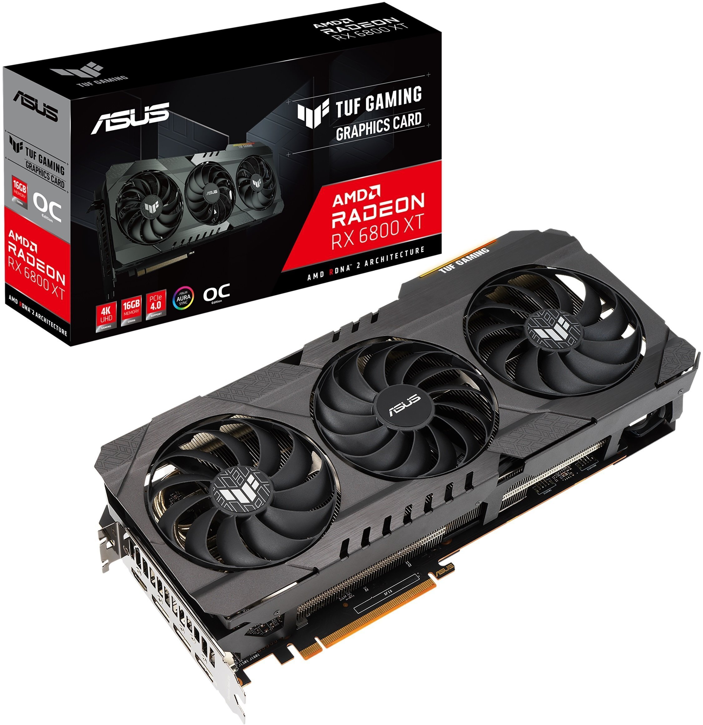 

ASUS Radeon RX 6800 XT 16GB GDDR6 TUF OC Gaming (TUF-RX6800XT-O16G-GAM)