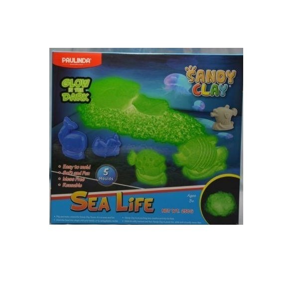 

Paulinda Sandy clay Морская жизнь, светится в темноте 250 грамм, 5 единиц (PL-140079)