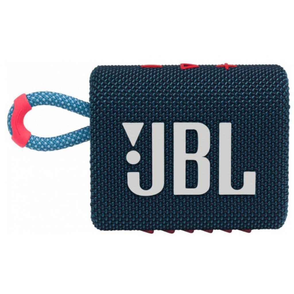 

JBL GO 3 Blue Pink, Голубой|розовый