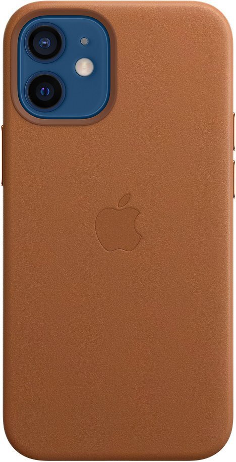 

APPLE для iPhone 12 mini Leather Case with MagSafe Saddle Brown (MHK93ZE/A), Коричневый